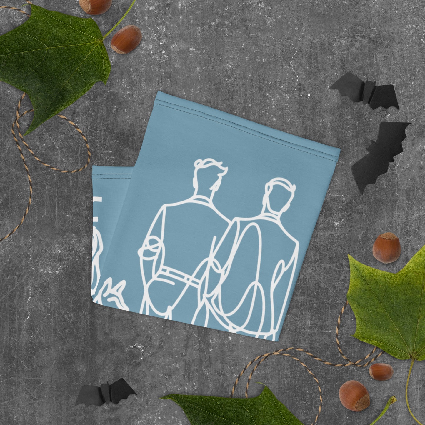 Cache cou Gris Bleu - "Simplement JM&Oli"