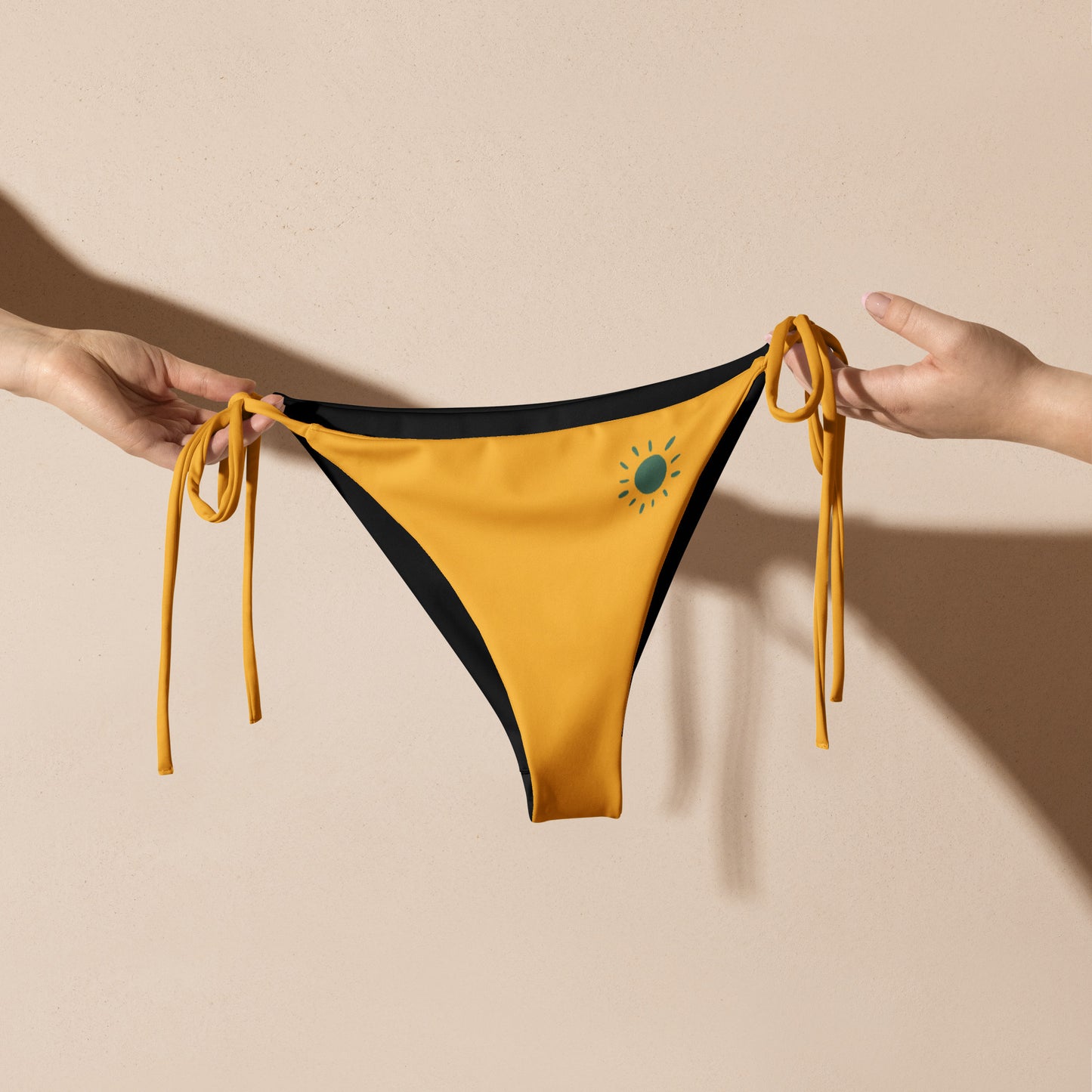 Bas de bikini Beachside Jaune Lumière