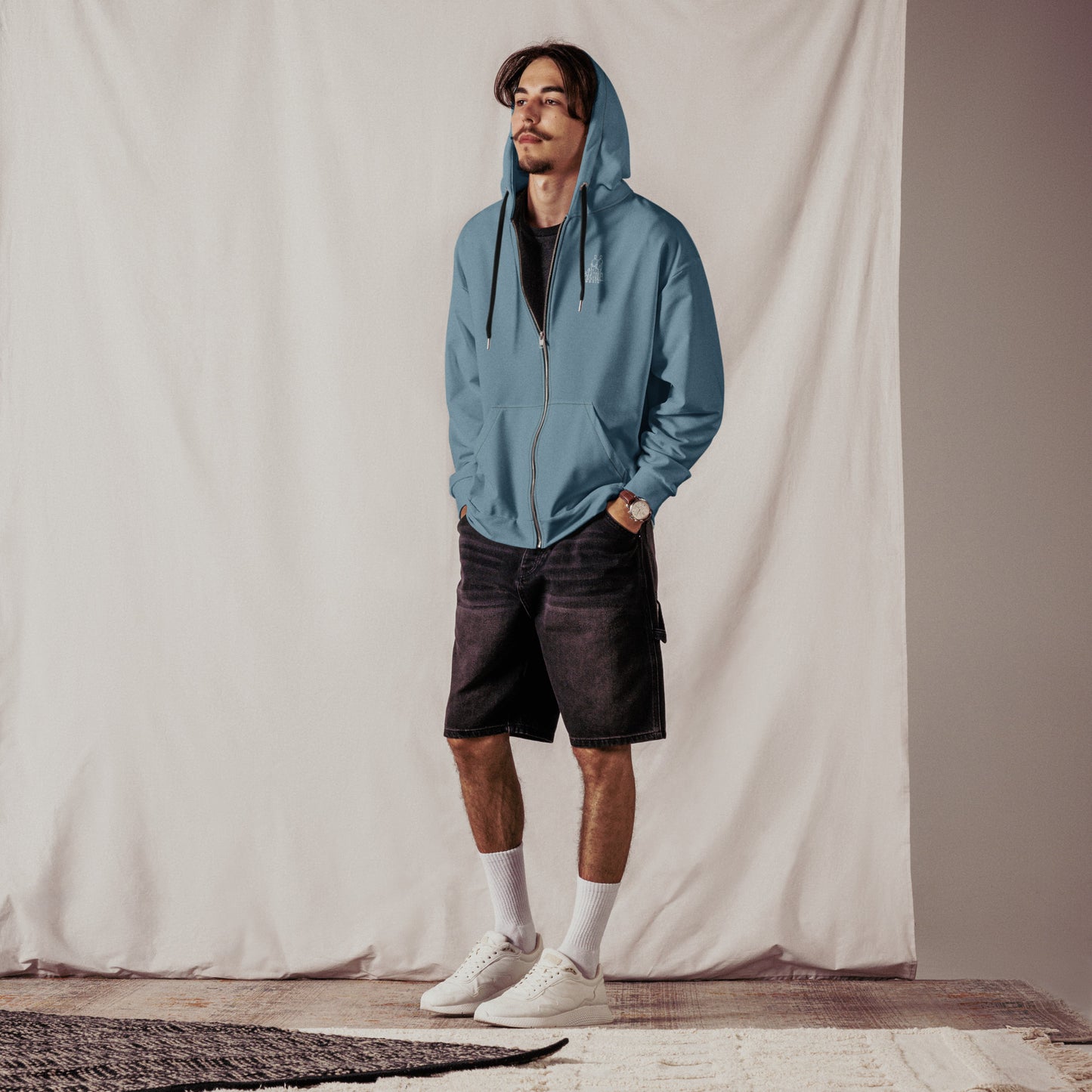 Sweat JM&Oli Origine à Capuche Zippé Homme