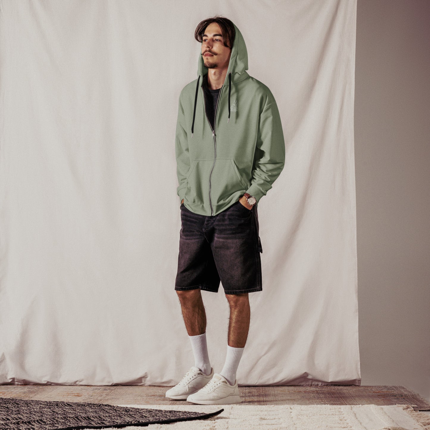 Sweat JM&Oli Origine à Capuche Zippé Homme