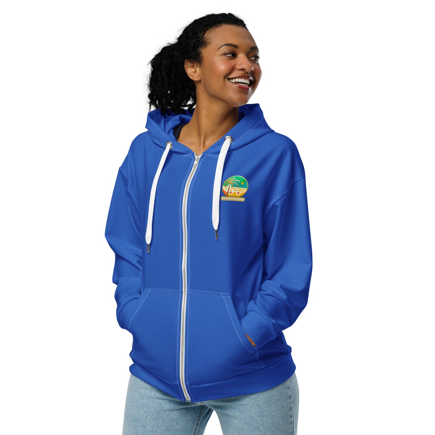 Sweat à Capuche Zippé Femme - #YesWeCannes