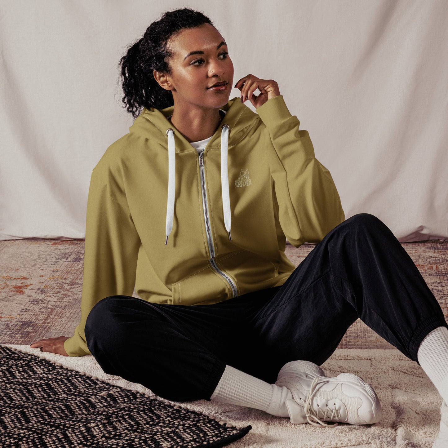 Sweat à Capuche Zippé Femme - #YesWeCannes