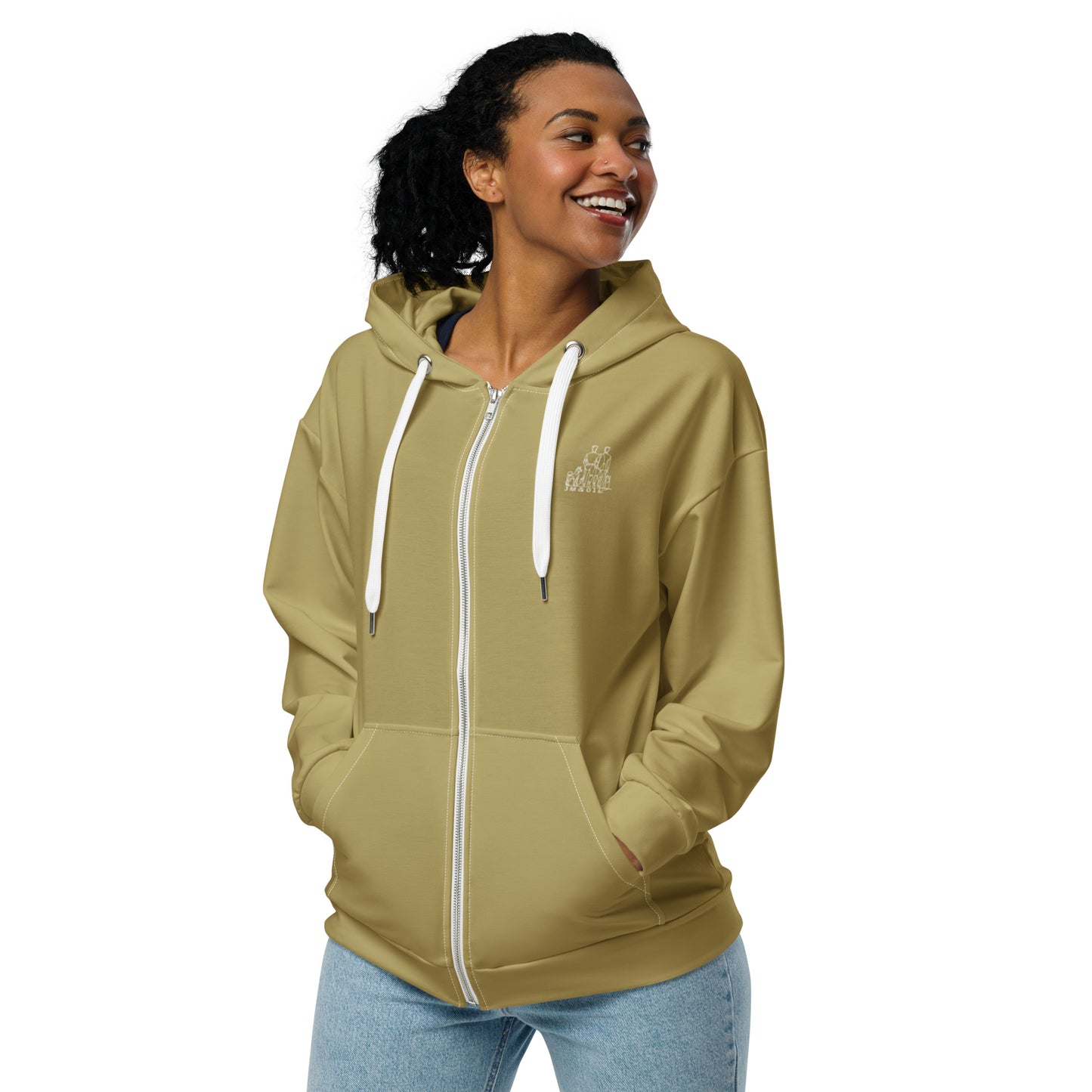 Sweat à Capuche Zippé Femme - #YesWeCannes