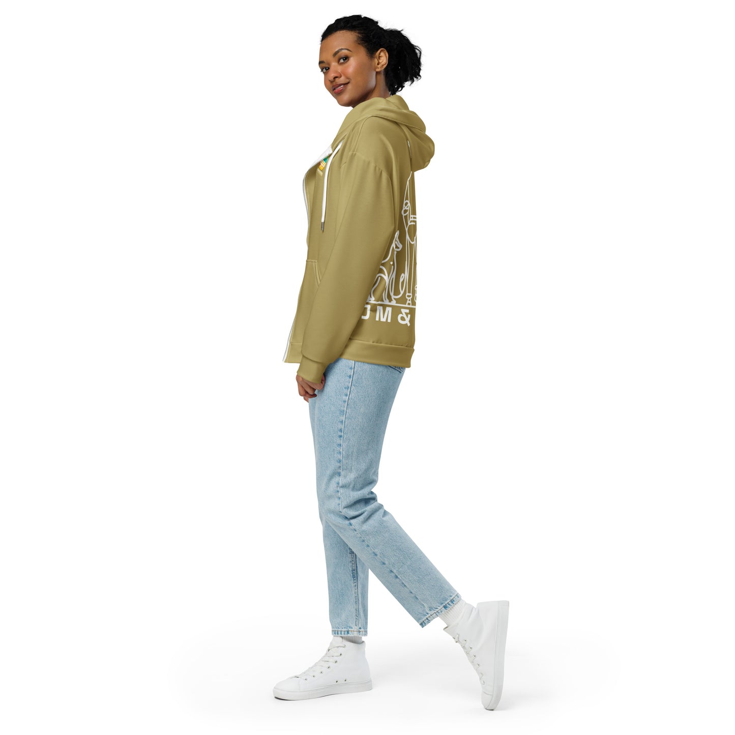 Sweat à Capuche Zippé Femme - #YesWeCannes