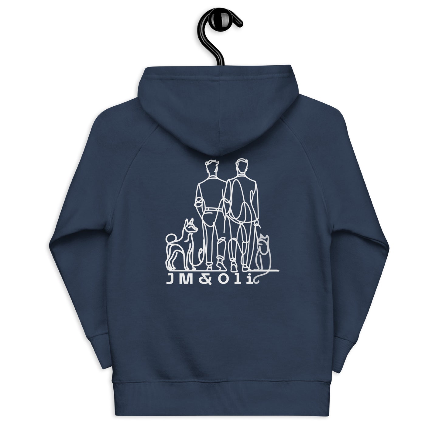 Sweat à capuche bleu marine #mongrandbo