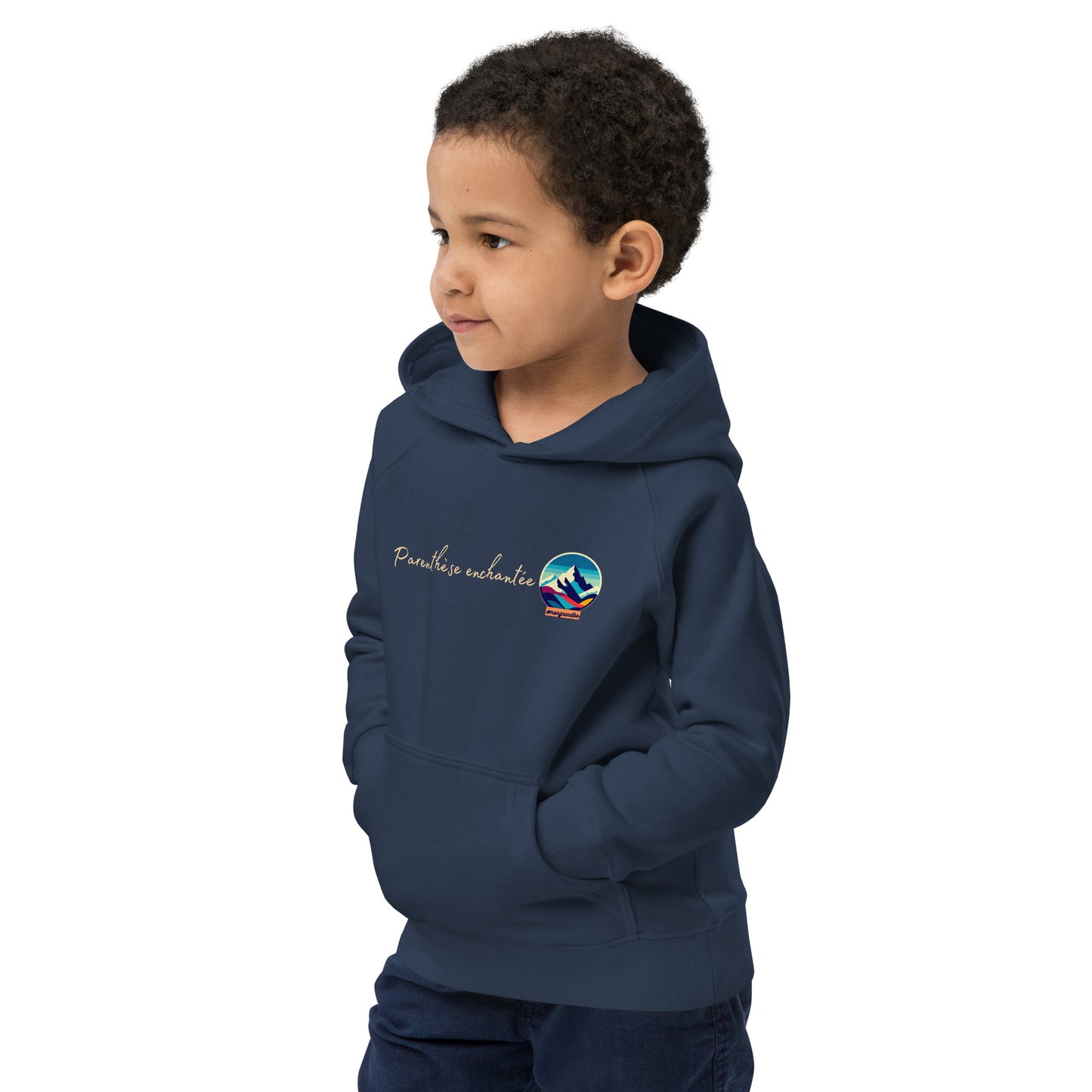 Sweat à capuche bleu marine #mongrandbo