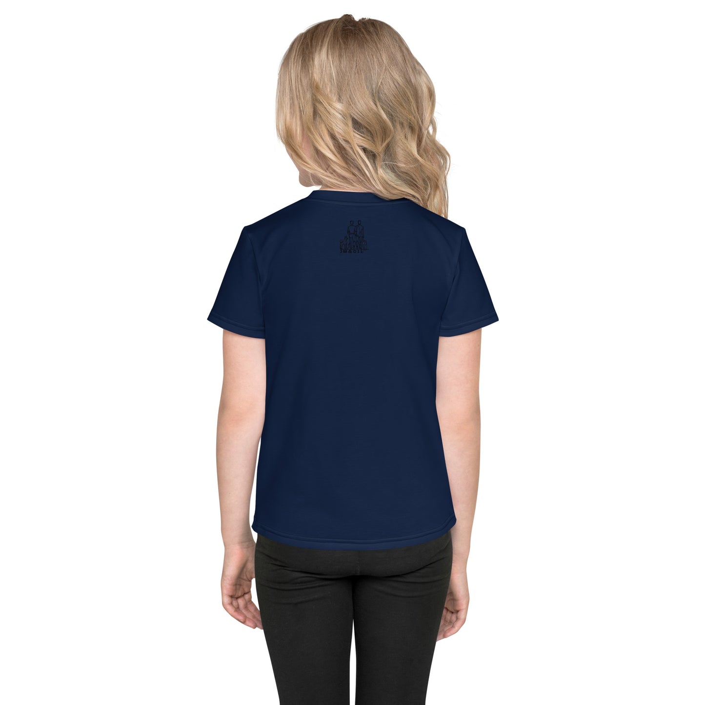 T-shirt enfant #mongrandbo bleu marine