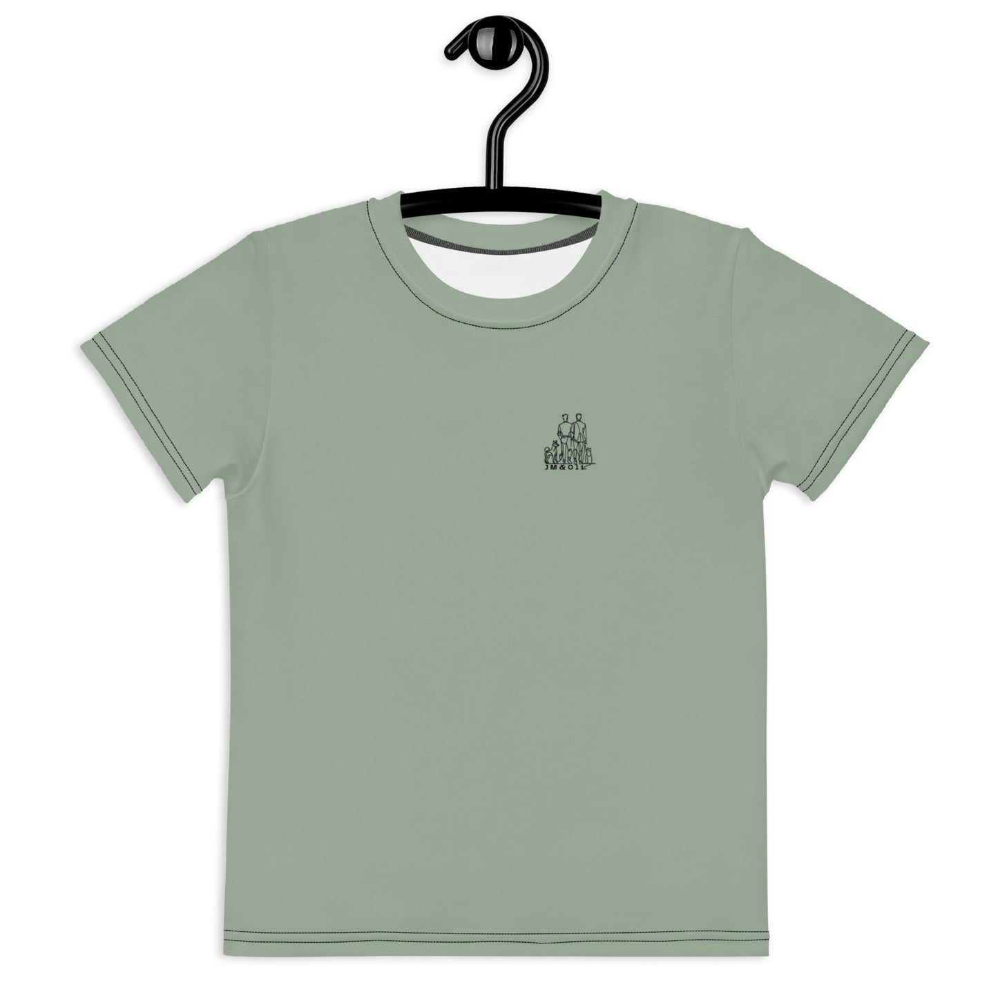 T-shirt Enfant Vert de Gris - "Simplement JM&Oli"