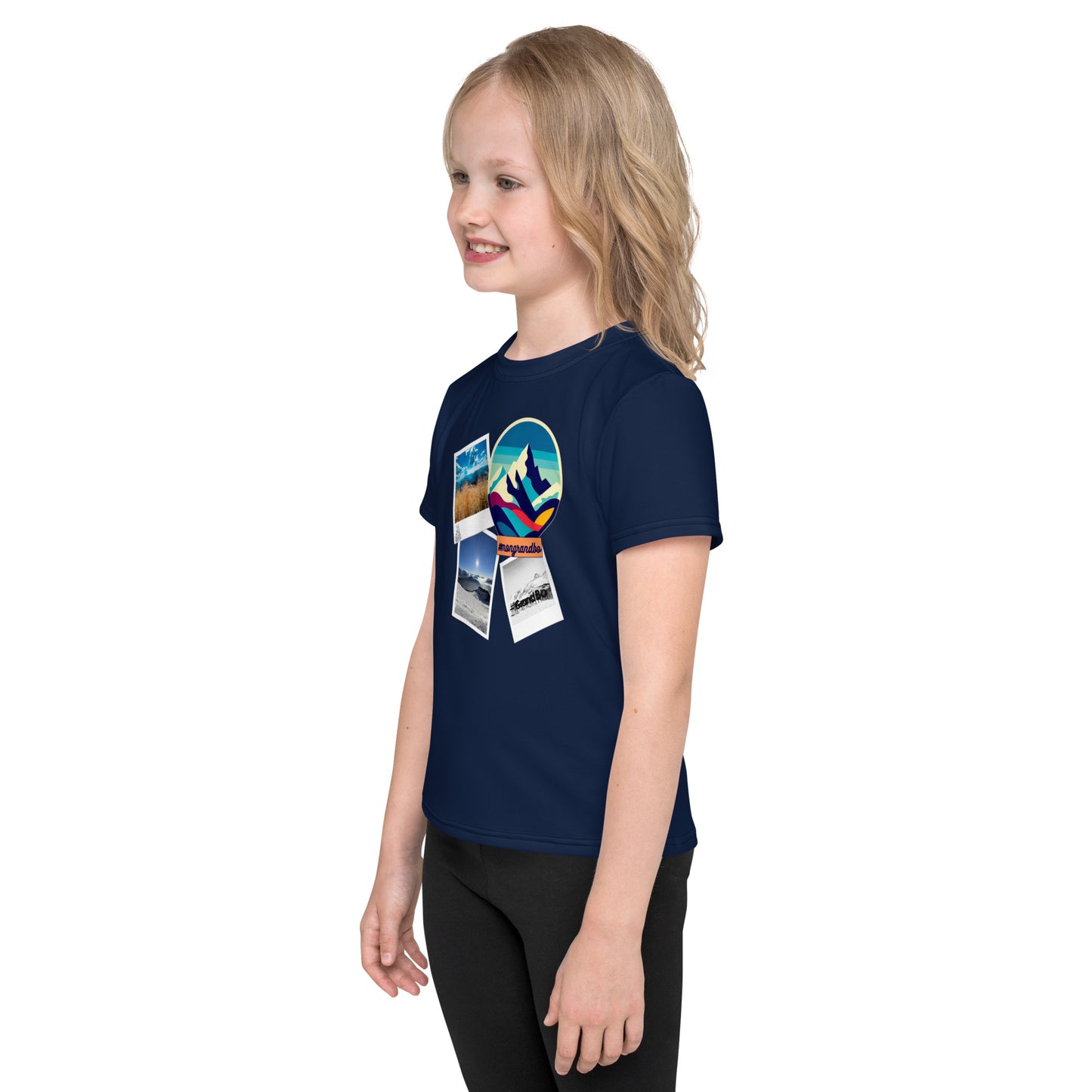 T-shirt enfant #mongrandbo bleu marine