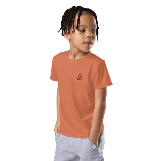 T-shirt Enfant Orange Terracotta - "Simplement JM&Oli"