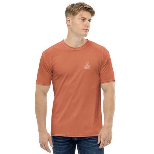 T-shirt Homme Orange Terracotta - "Simplement JM&Oli"