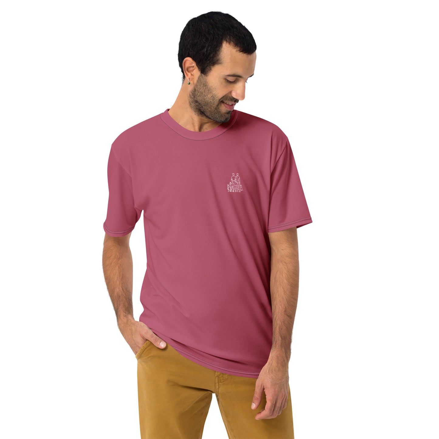 T-shirt Homme Rose Ancien - "Simplement JM&Oli"