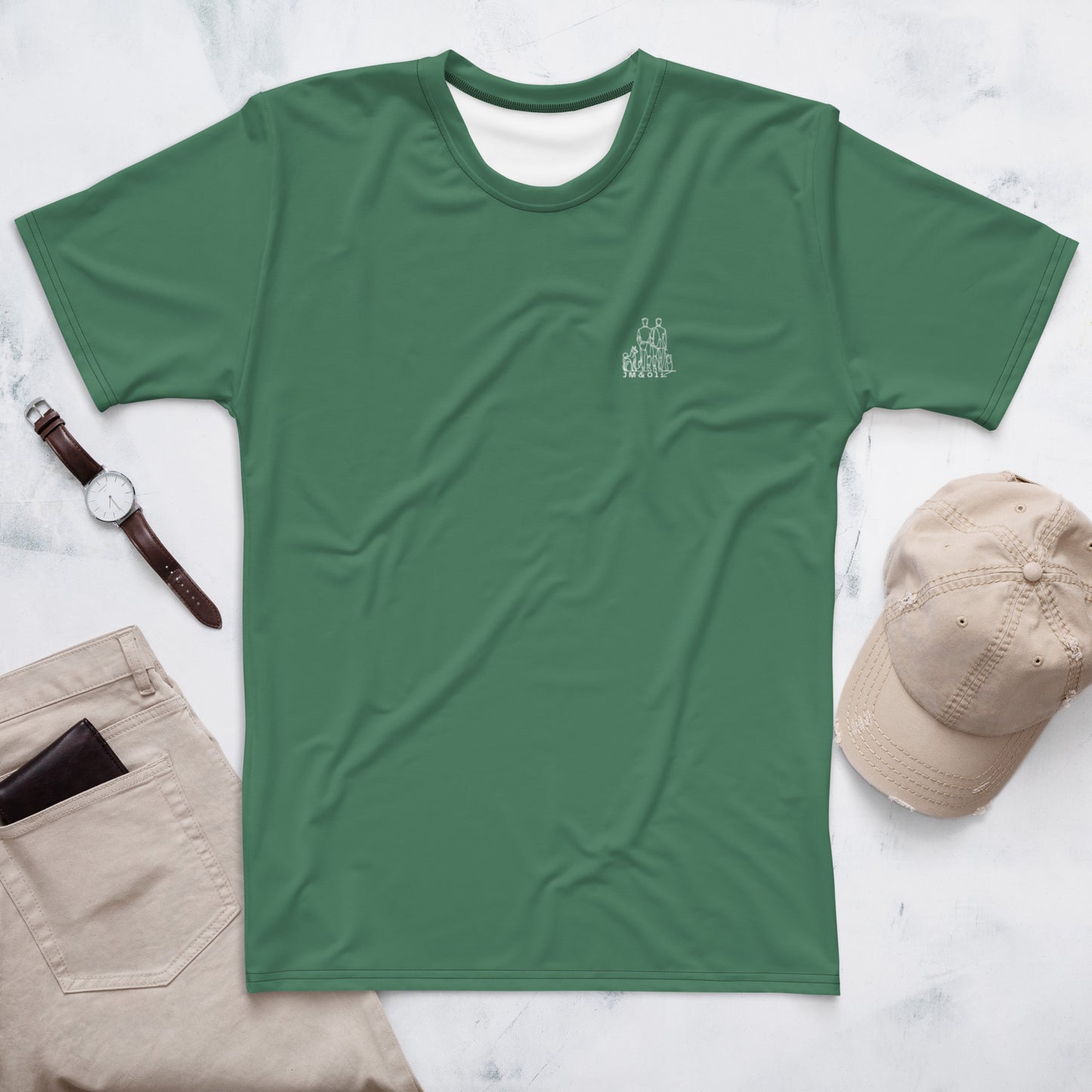 T-shirt Homme Green Court - "Simplement JM&Oli"