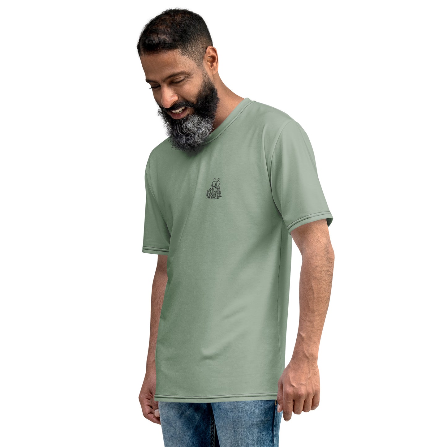 T-shirt Homme Vert de Gris - "Simplement JM&Oli"