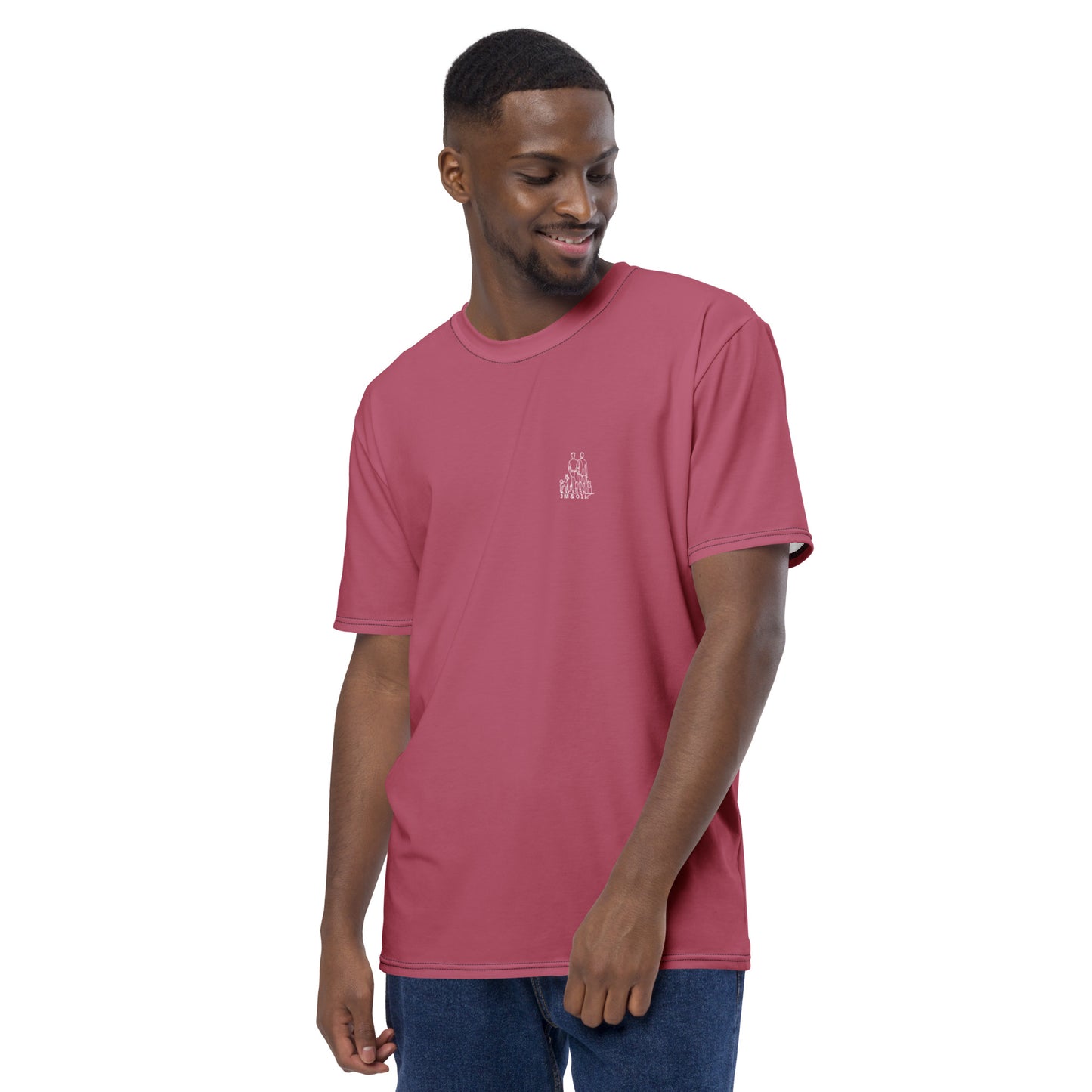 T-shirt Homme Rose Ancien - "Simplement JM&Oli"