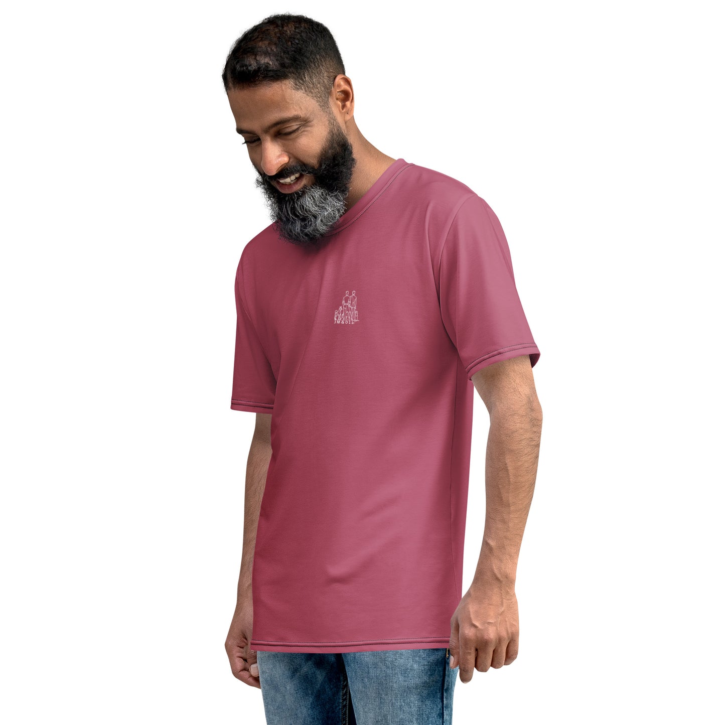 T-shirt Homme Rose Ancien - "Simplement JM&Oli"