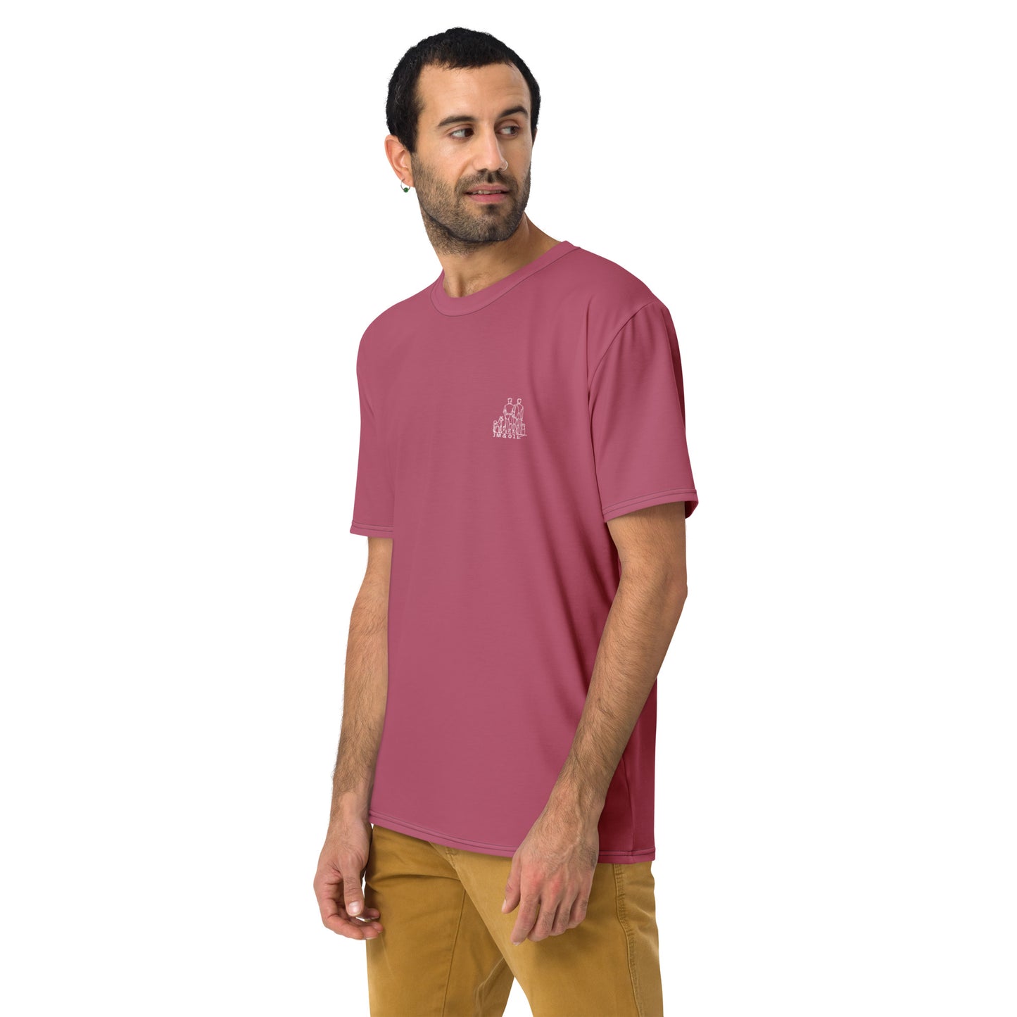 T-shirt Homme Rose Ancien - "Simplement JM&Oli"