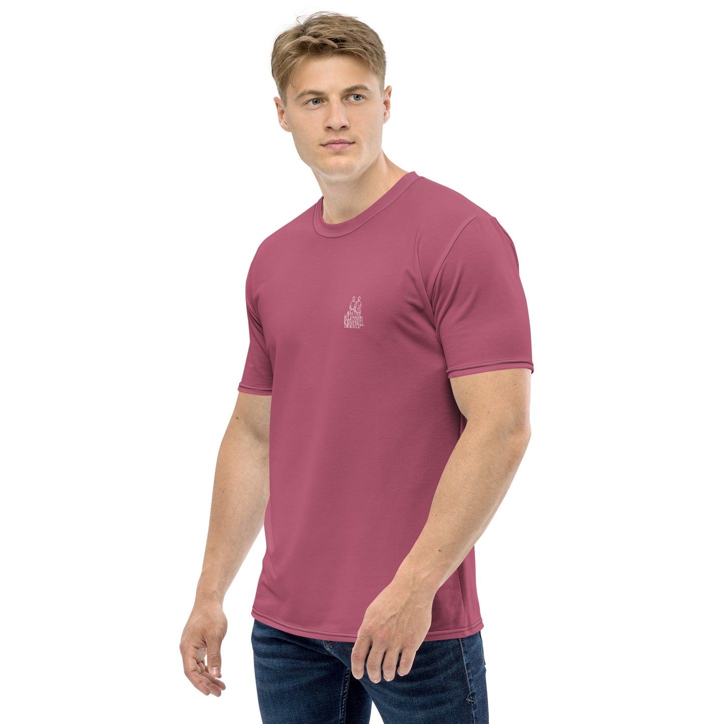 T-shirt Homme Rose Ancien - "Simplement JM&Oli"