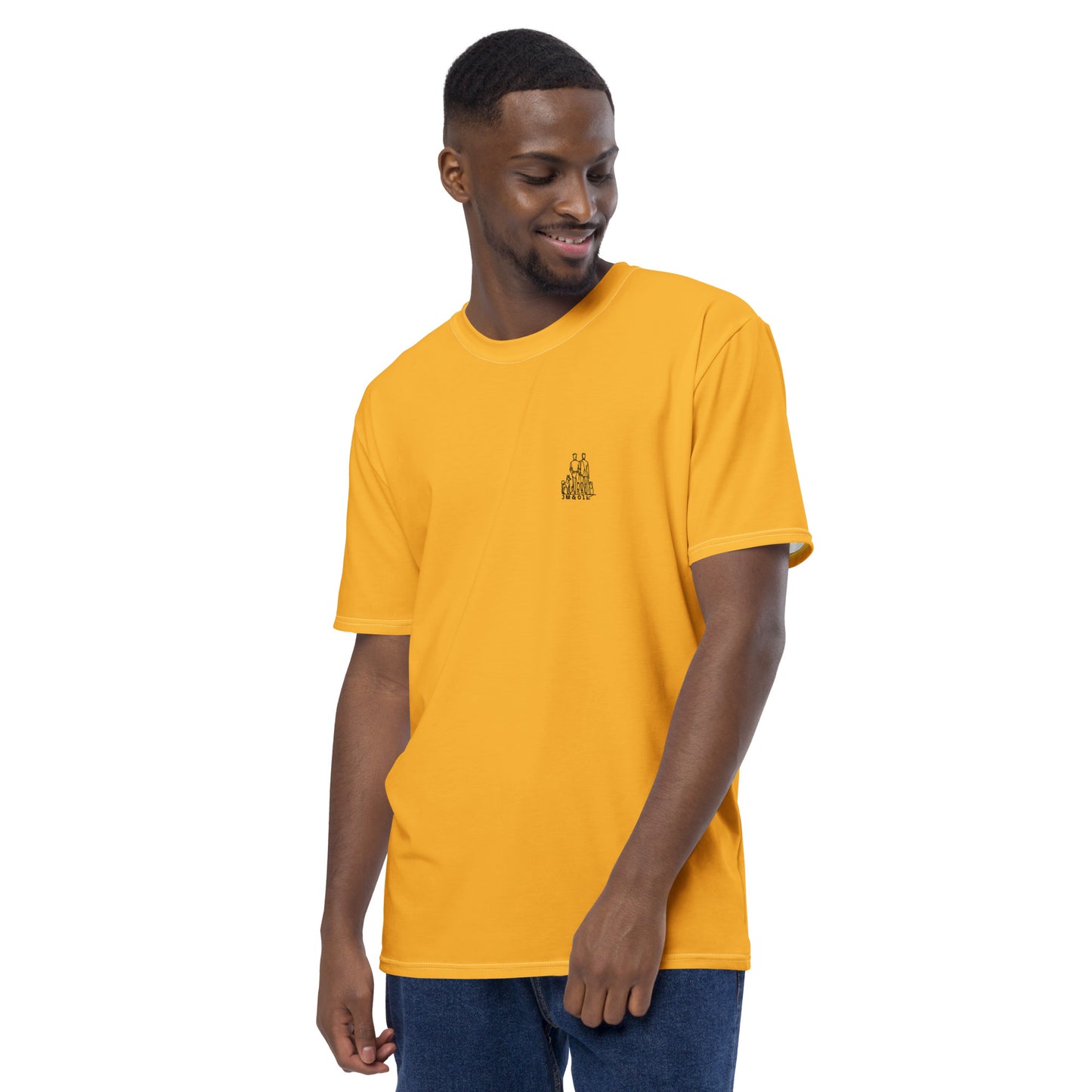 T-shirt Homme Jaune Lumière - "Simplement JM&Oli"