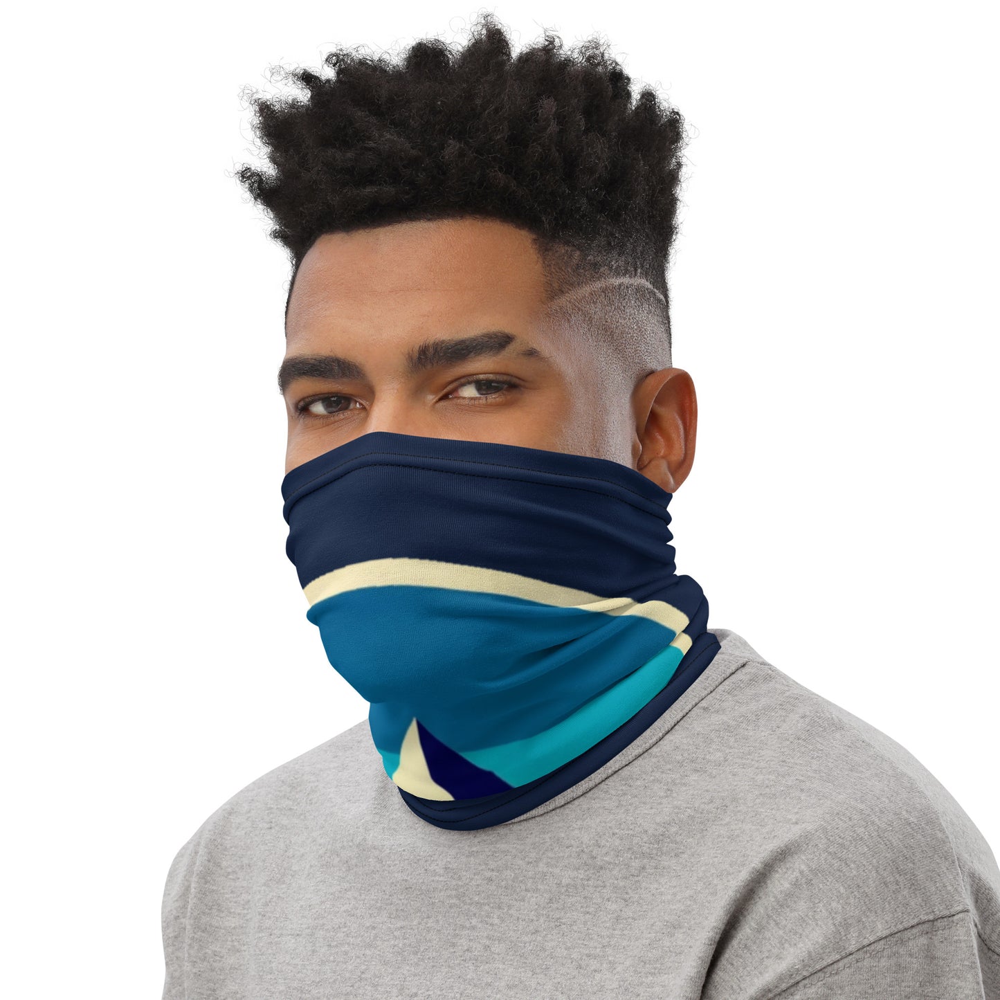 Cache cou Bleu Marine