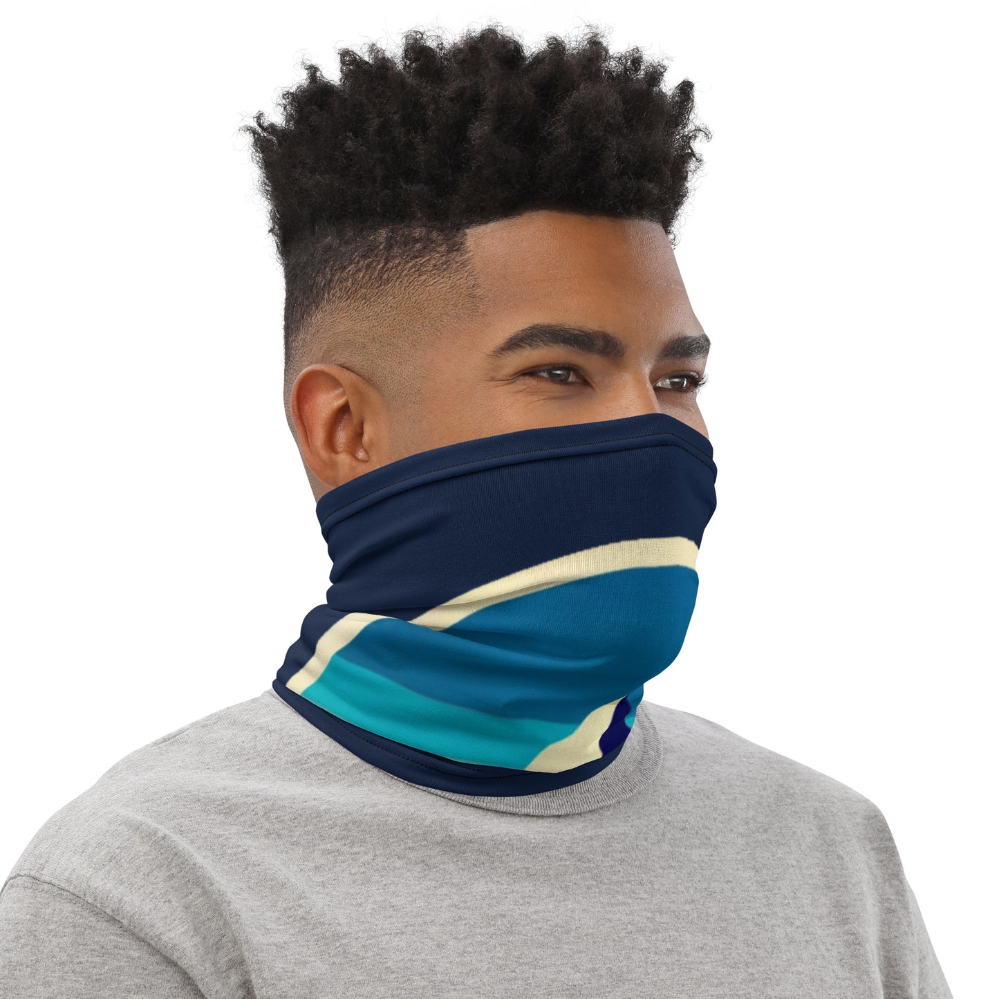 Cache cou Bleu Marine