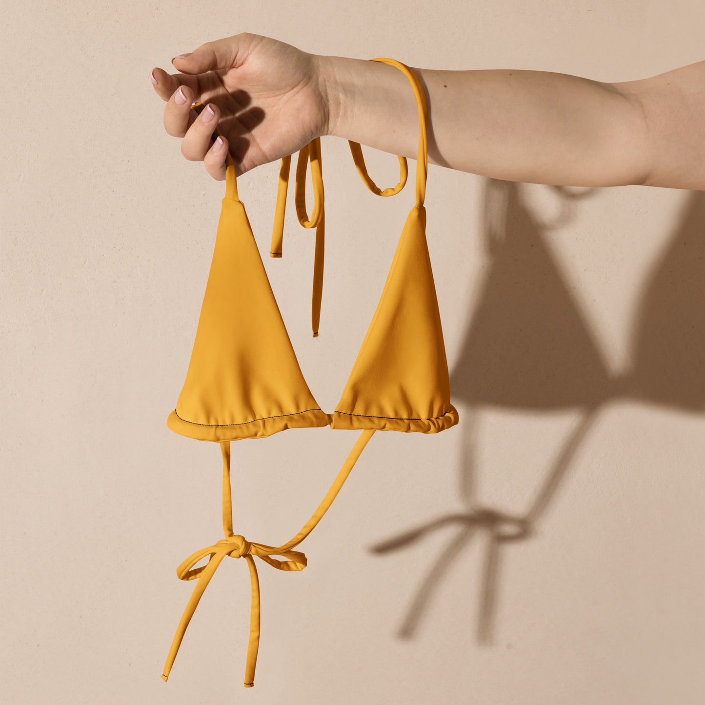 Haut de Bikini Jaune Lumière