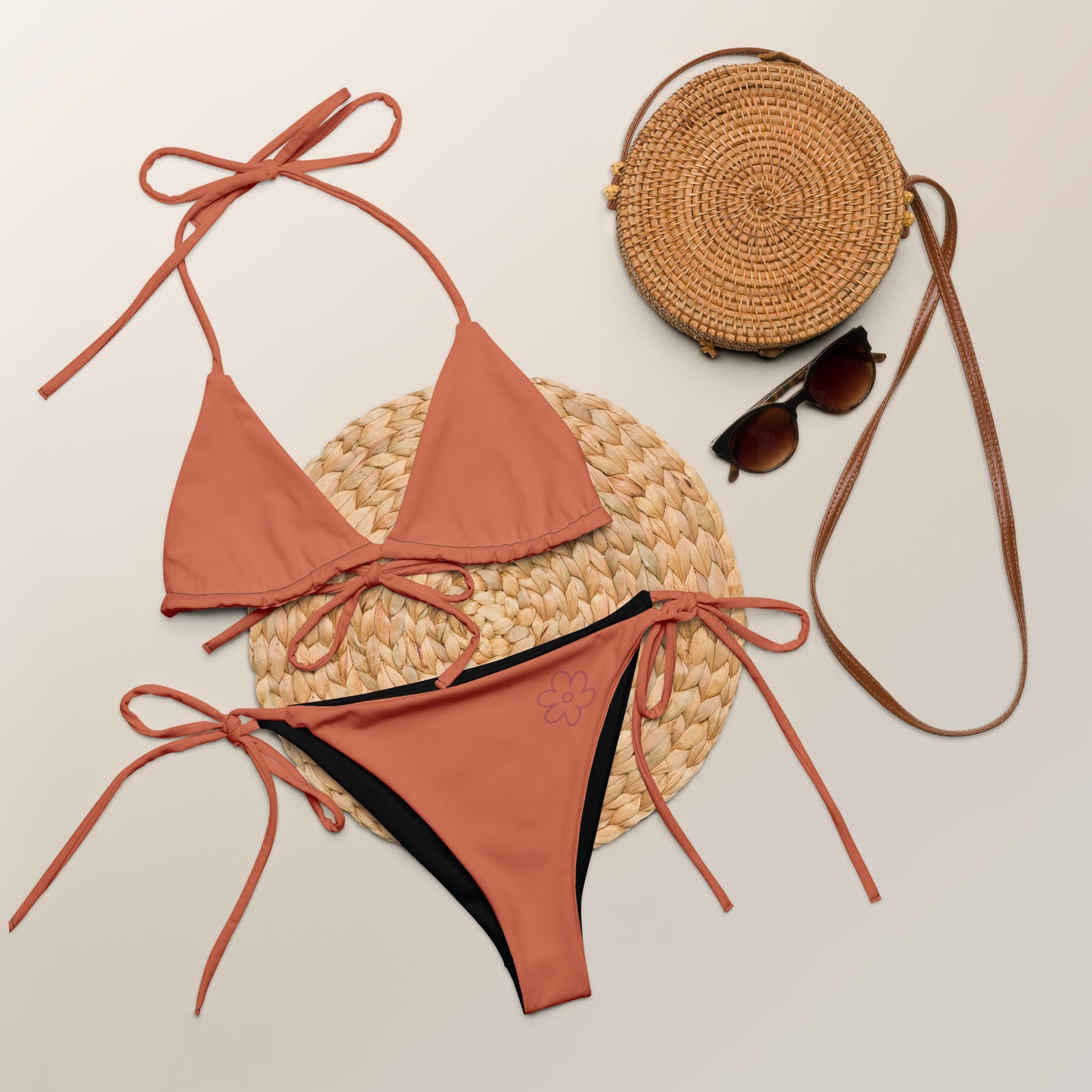 Bikini Orange Terracotta - Élégance Durable pour l'Été