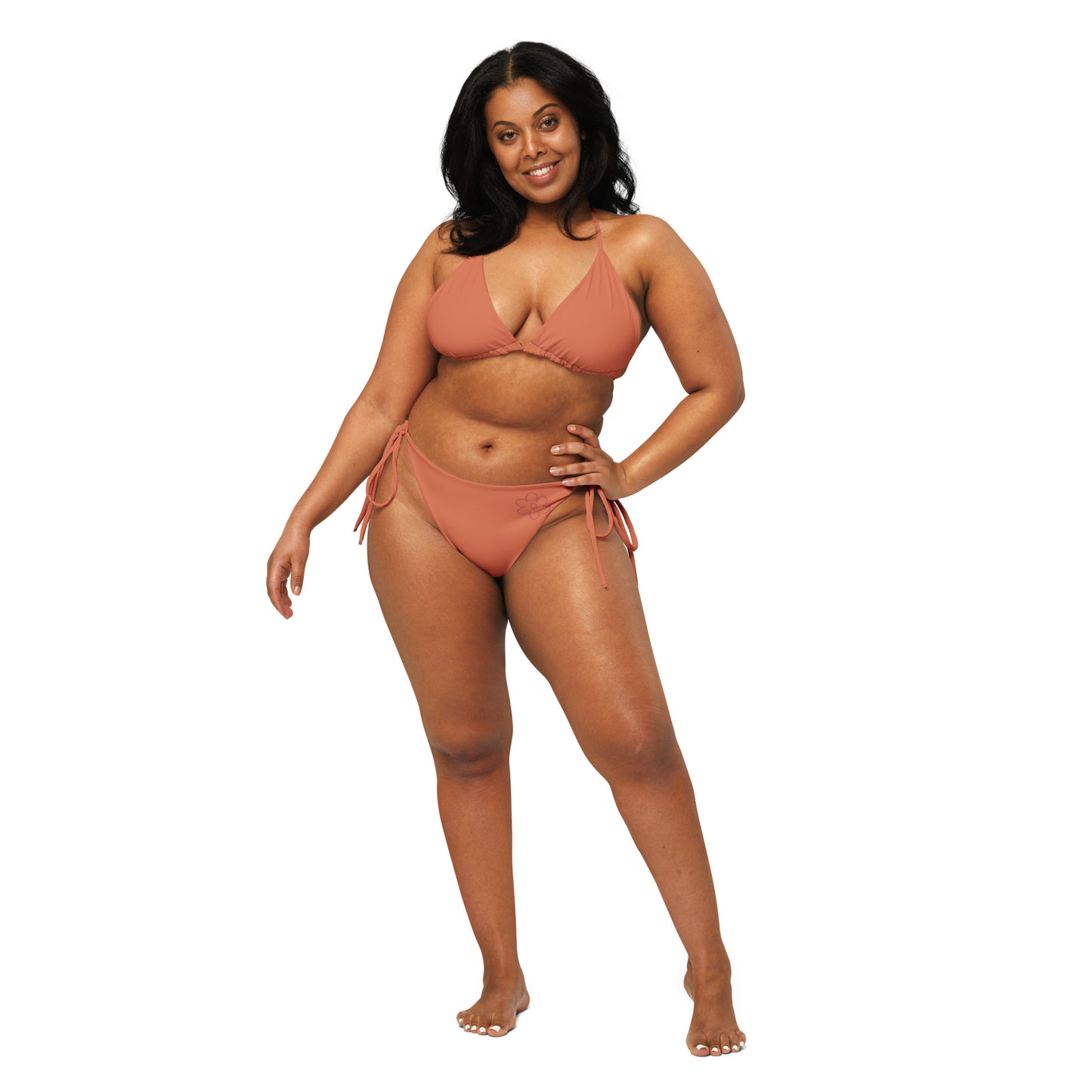 Bikini Orange Terracotta - Élégance Durable pour l'Été