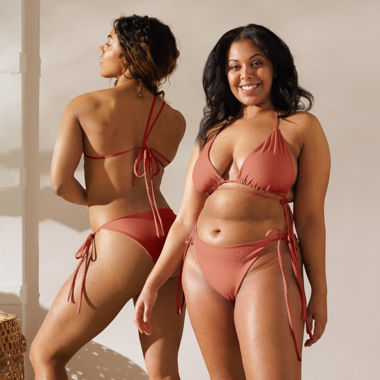 Bikini Orange Terracotta - Élégance Durable pour l'Été