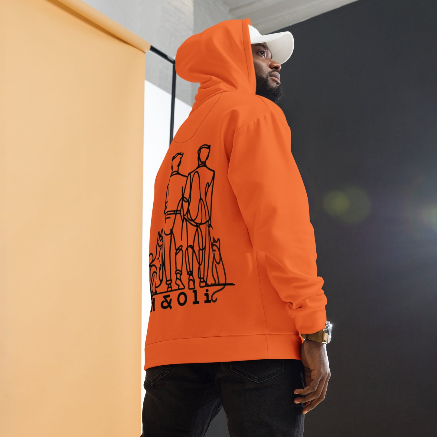 Sweat à Capuche Unisexe #mongrandbo Orange