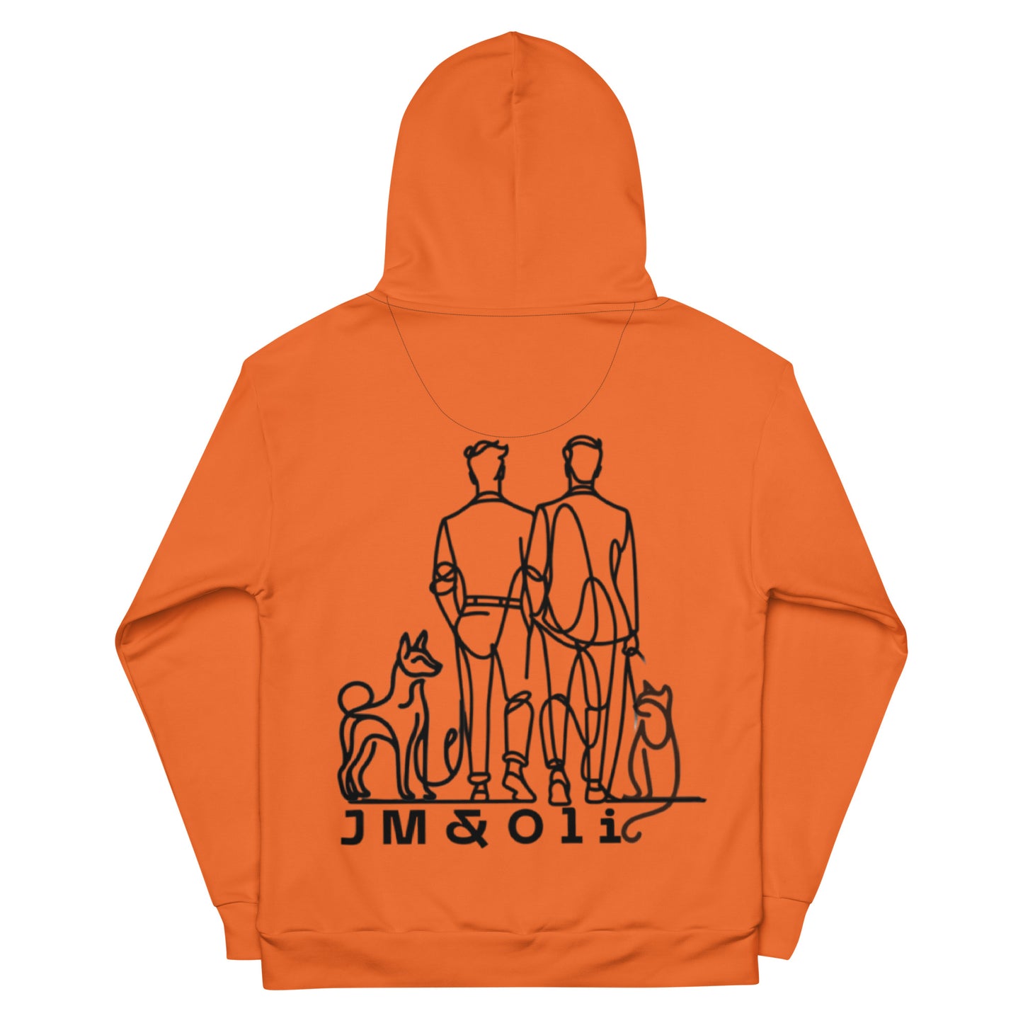 Sweat à Capuche Unisexe #mongrandbo Orange