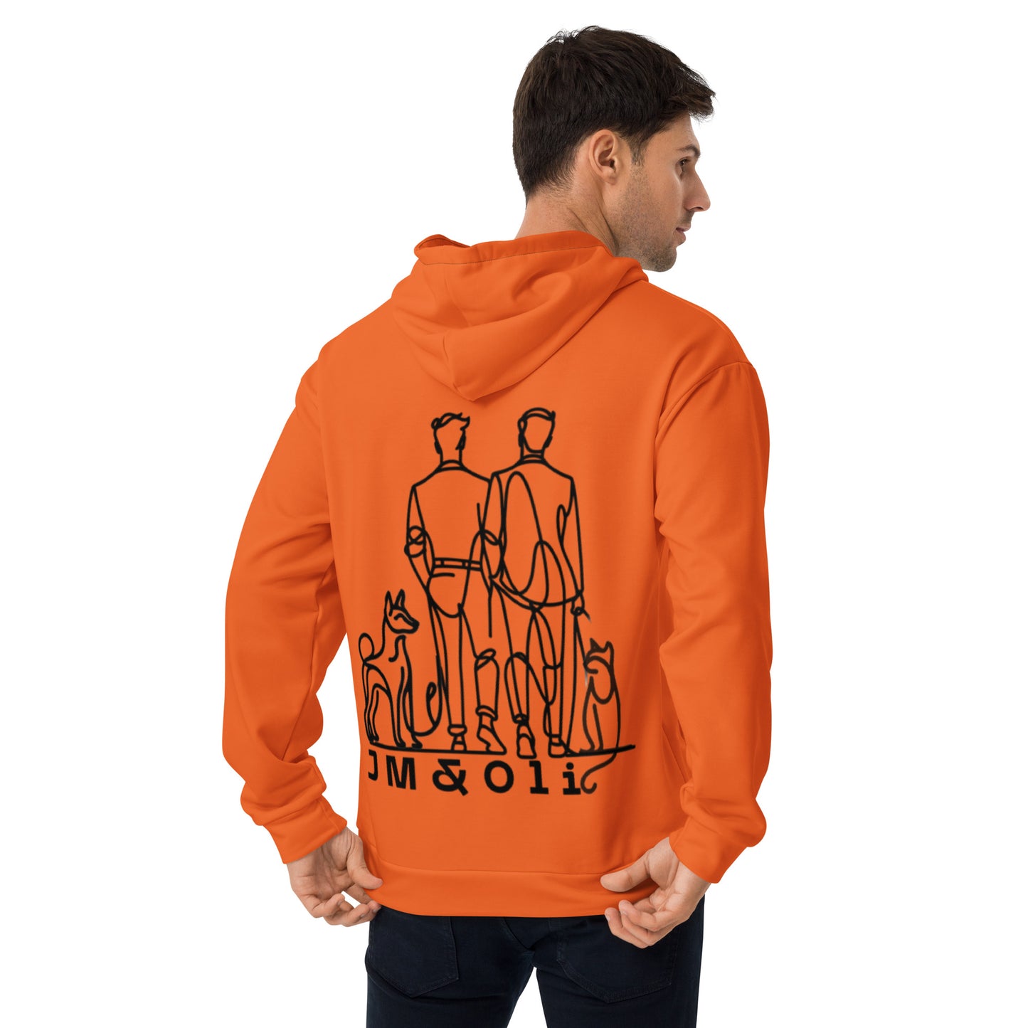 Sweat à Capuche Unisexe #mongrandbo Orange