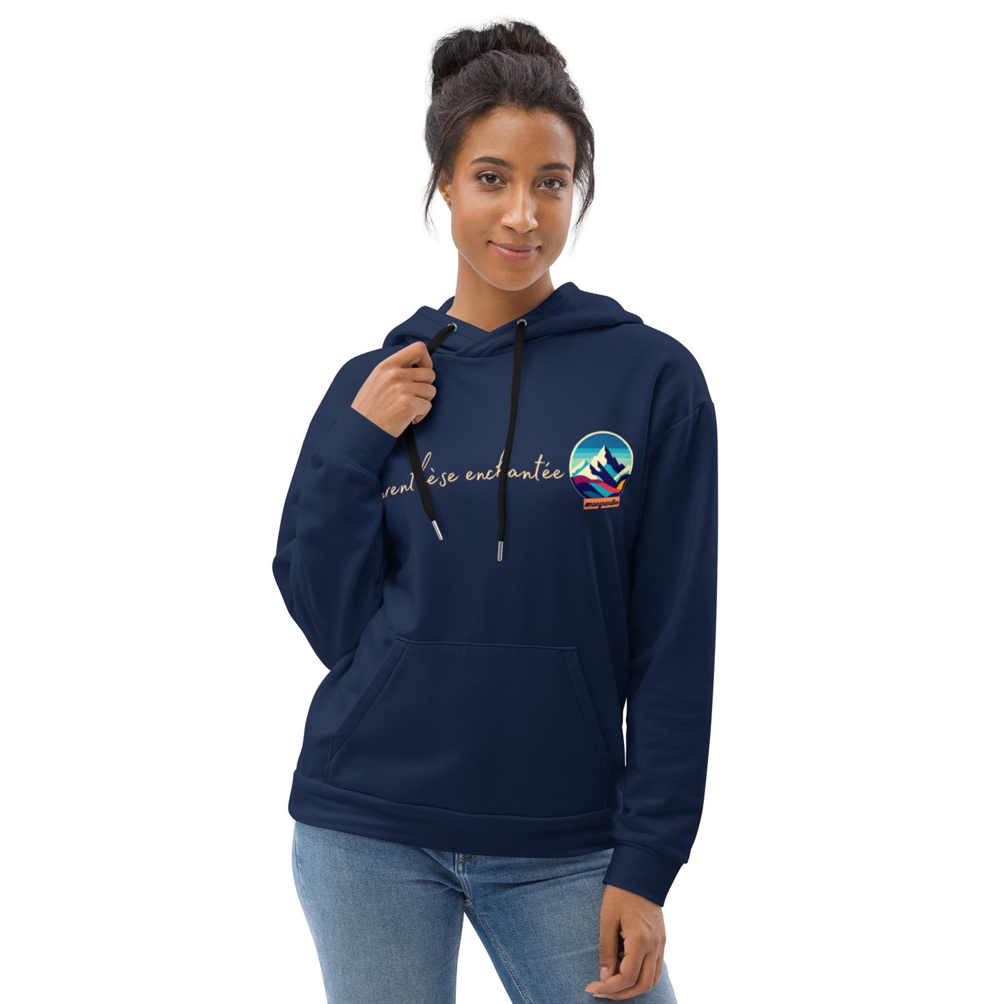 Sweat à Capuche Unisexe #mongrandbo Bleu Marine