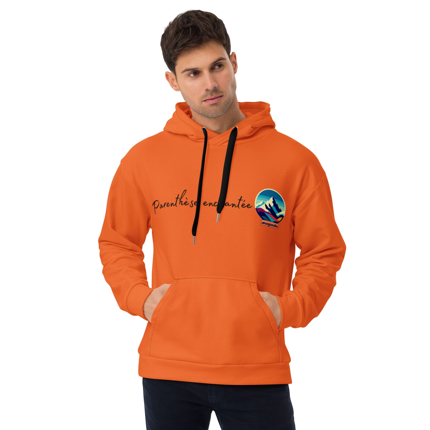 Sweat à Capuche Unisexe #mongrandbo Orange