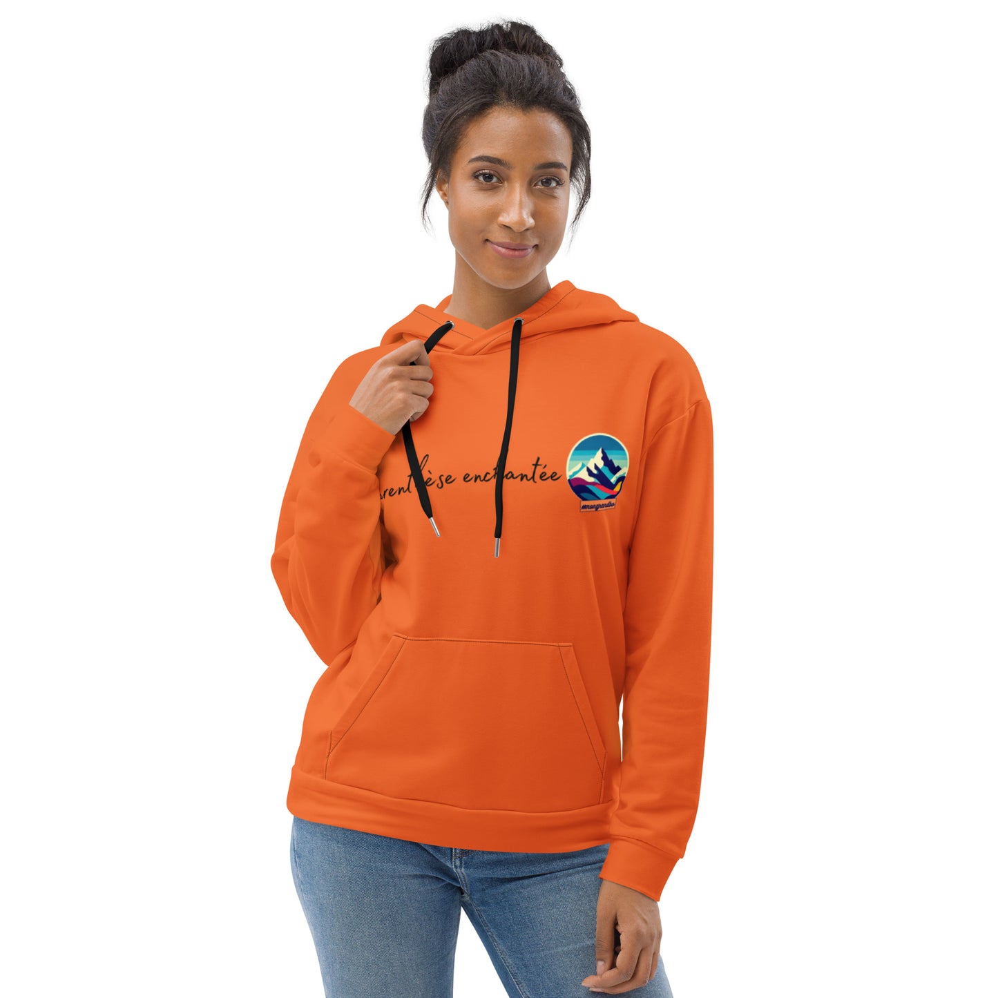 Sweat à Capuche Unisexe #mongrandbo Orange