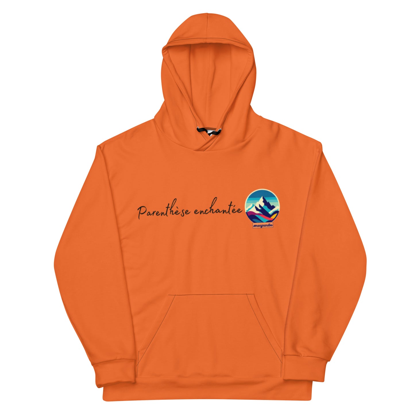 Sweat à Capuche Unisexe #mongrandbo Orange