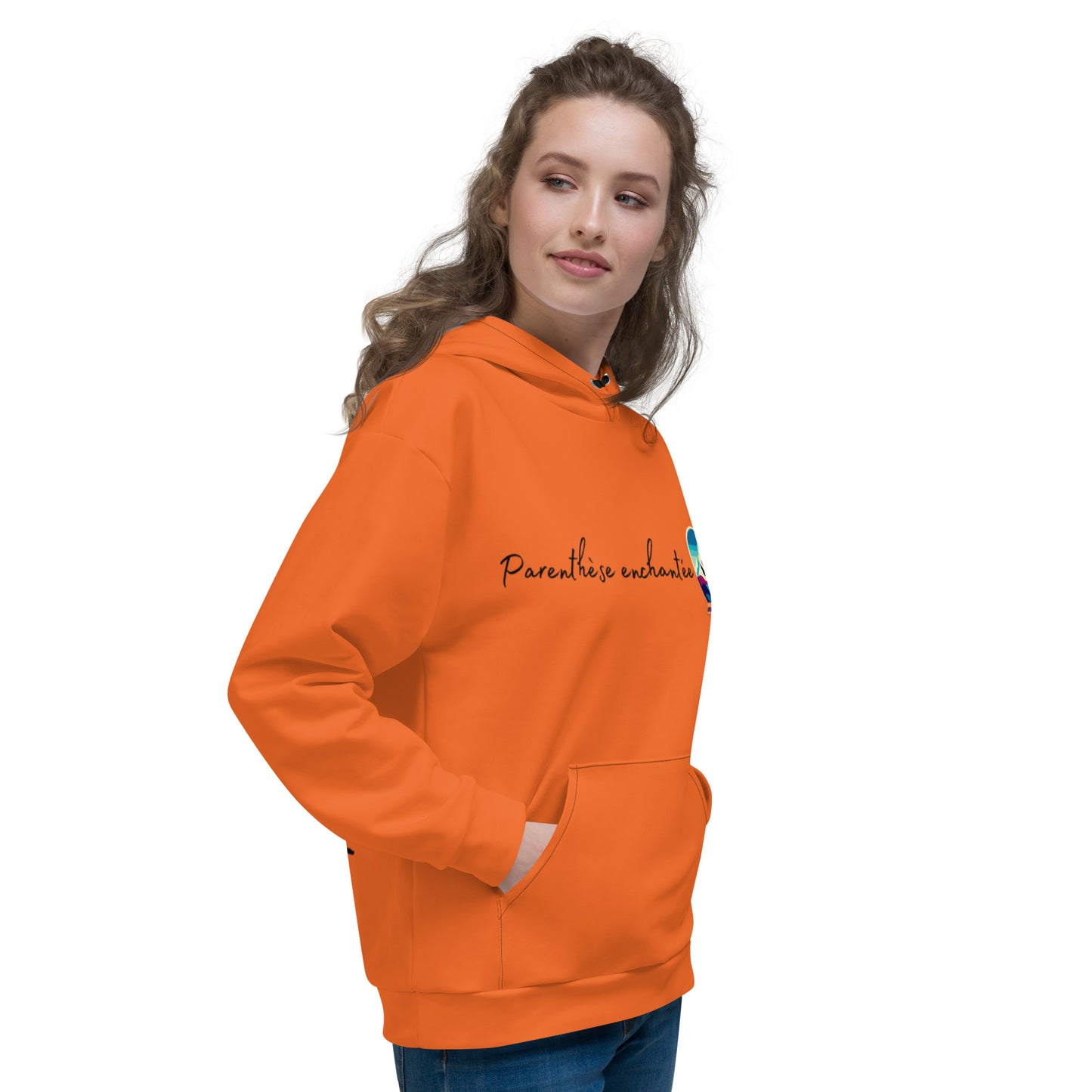 Sweat à Capuche Unisexe #mongrandbo Orange