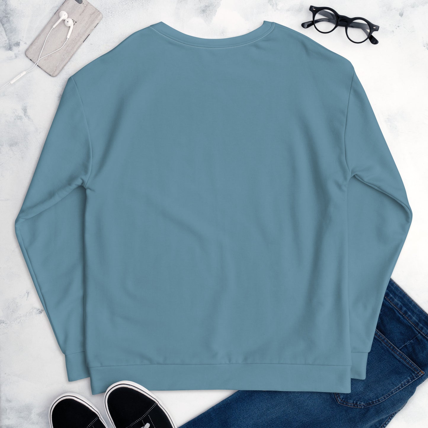 Sweat Femme Bleu Gris - "Simplement JM&Oli"