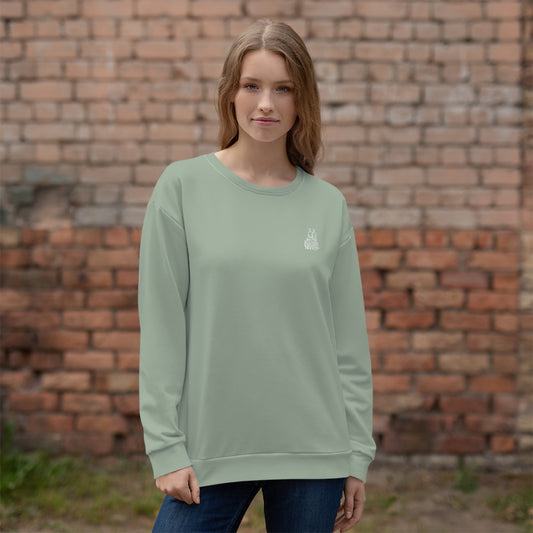 Sweat Femme Vert de Gris - "Simplement JM&Oli"