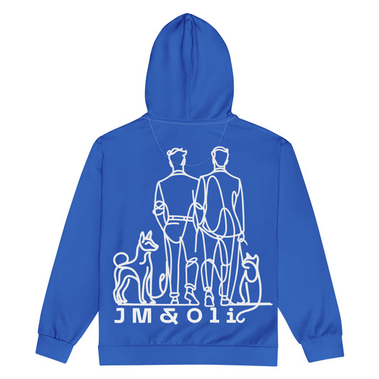 Sweat à Capuche Zippé Femme - #YesWeCannes Bleu roi