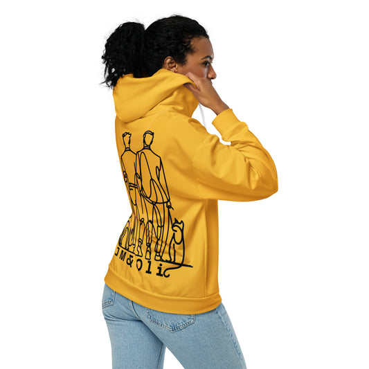 Sweat à Capuche Zippé pour Femme - Jaune Lumière