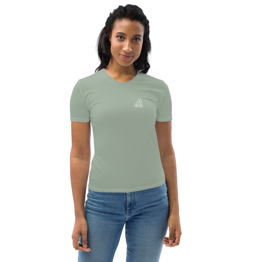 T-shirt Femme Vert de Gris - "Simplement JM&Oli"