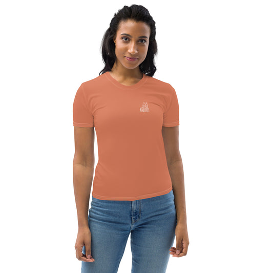 T-shirt Femme Orange Terracotta - "Simplement JM&Oli"