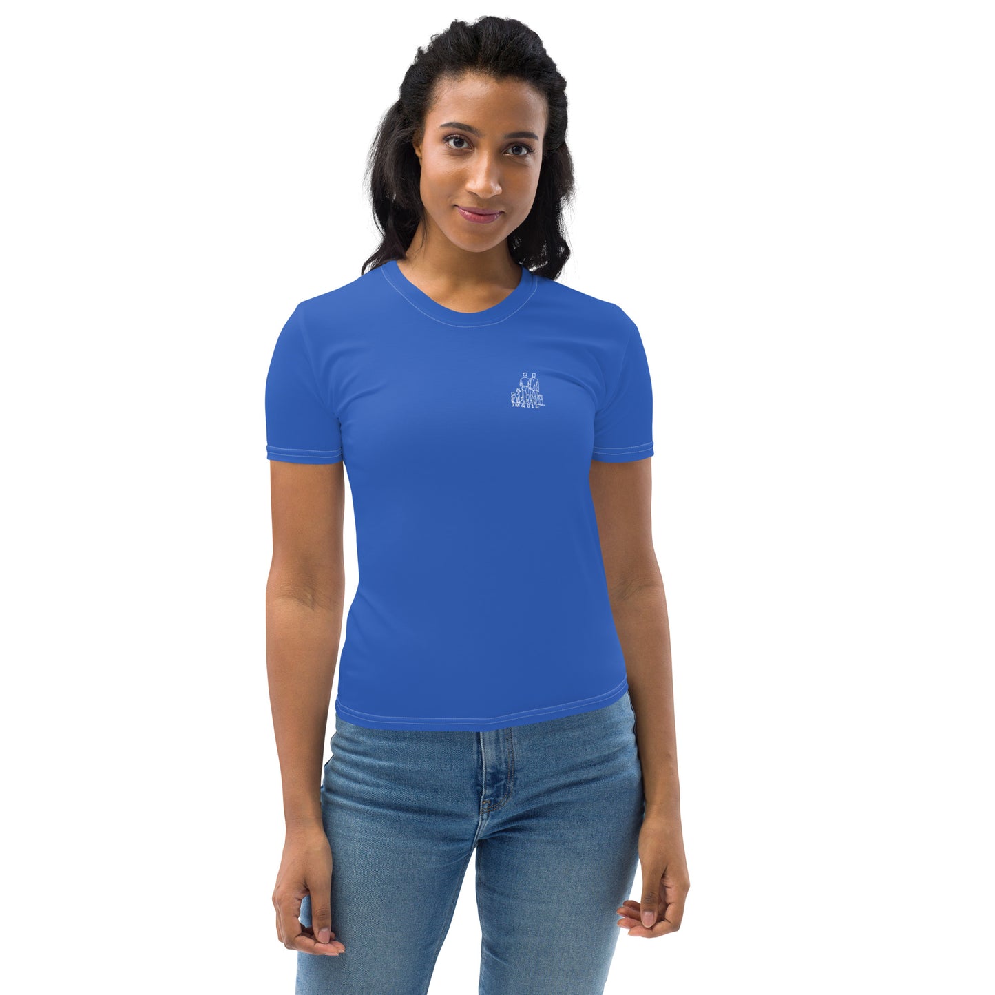 T-shirt Femme #yesWeCannes Bleu roi