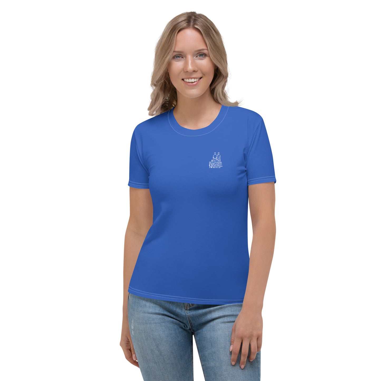 T-shirt Femme #yesWeCannes Bleu roi