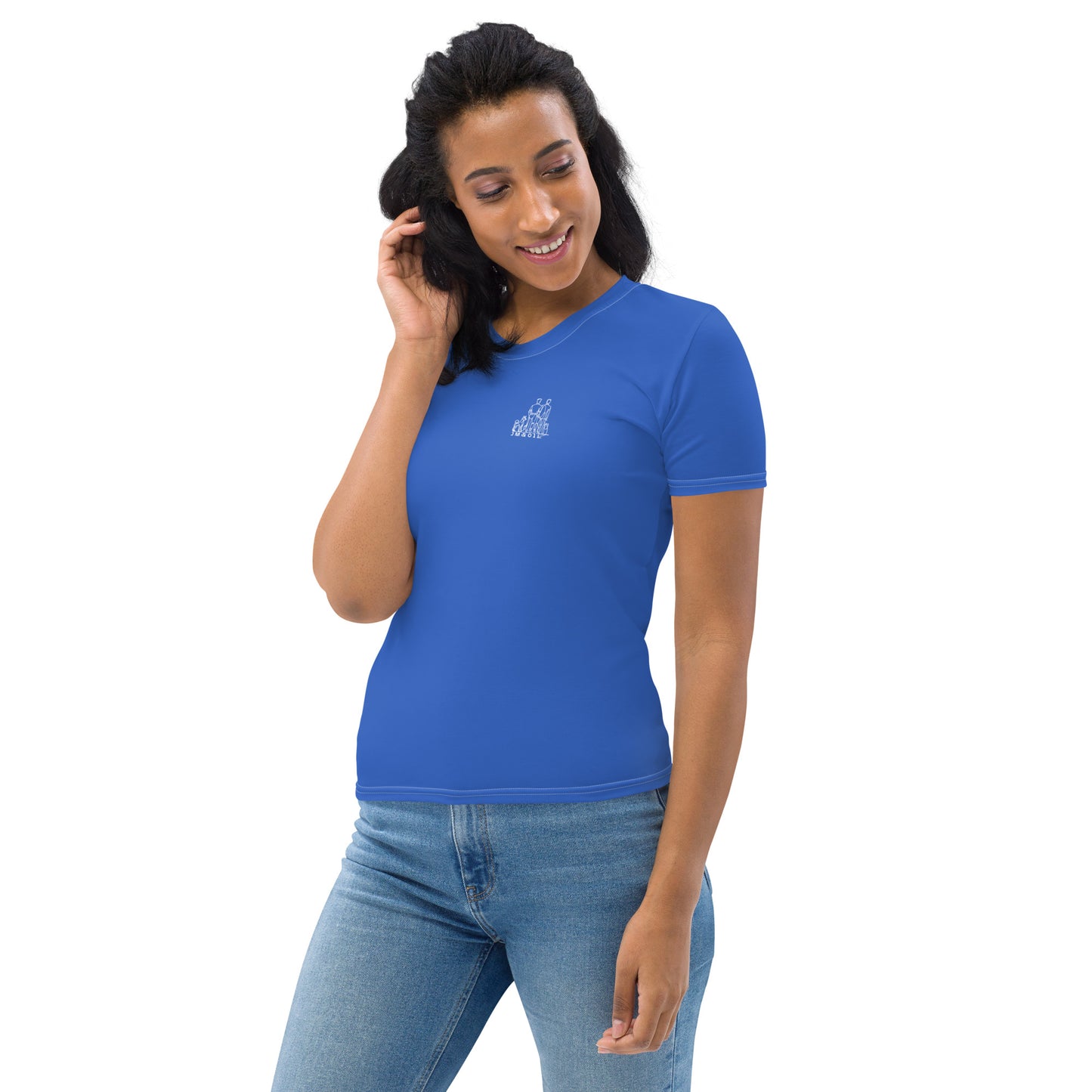 T-shirt Femme #yesWeCannes Bleu roi