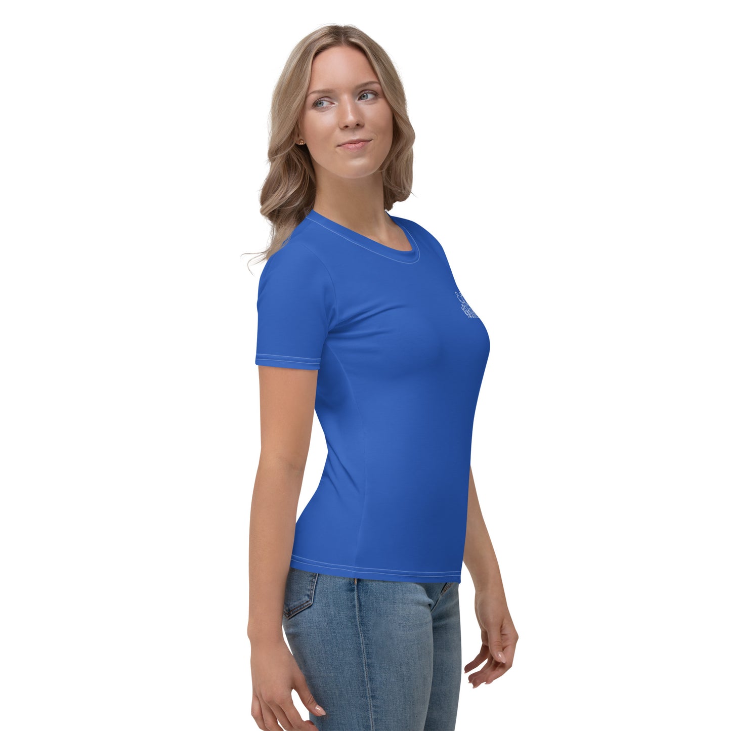 T-shirt Femme #yesWeCannes Bleu roi