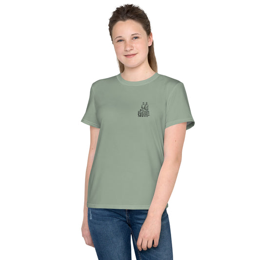 T-shirt Ado Vert de Gris - "Simplement JM&Oli"