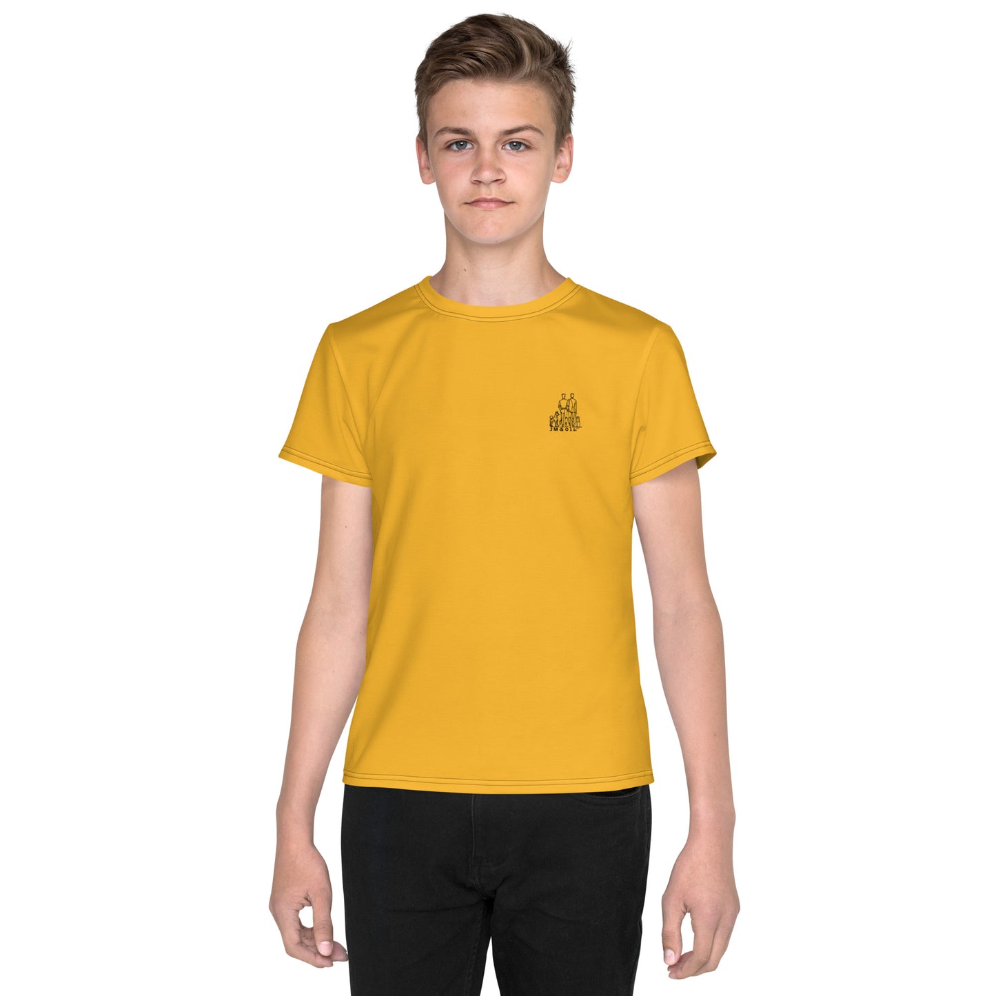 T-shirt Ado Jaune Lumière - "Simplement JM&Oli"