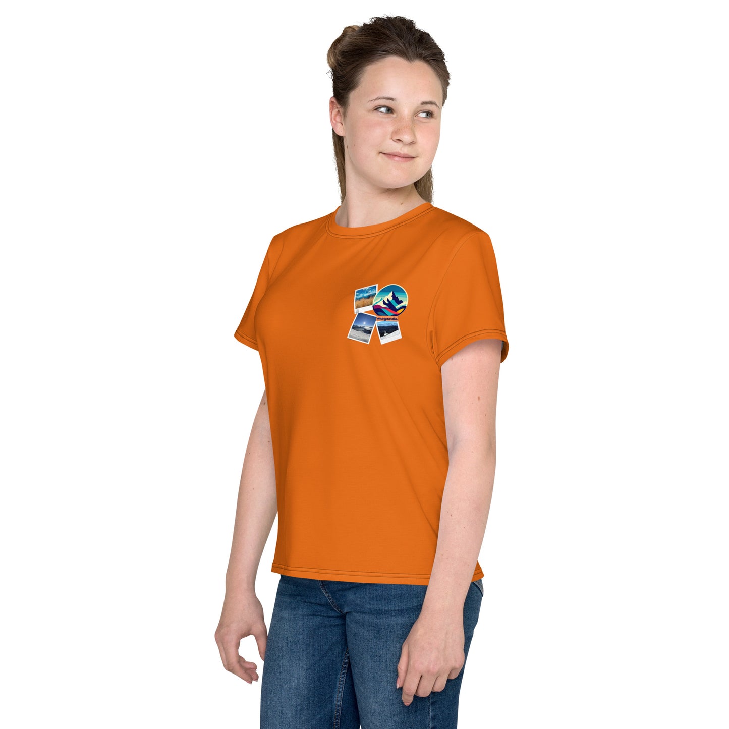 T-shirt Adolescent orange #MonGrandBo